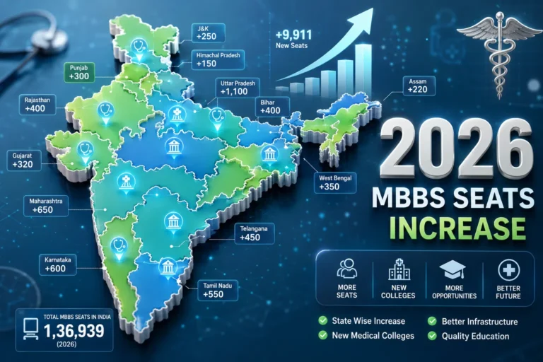 State Wise New MBBS Seats 2026 - NMC Approved Increased Seats in India