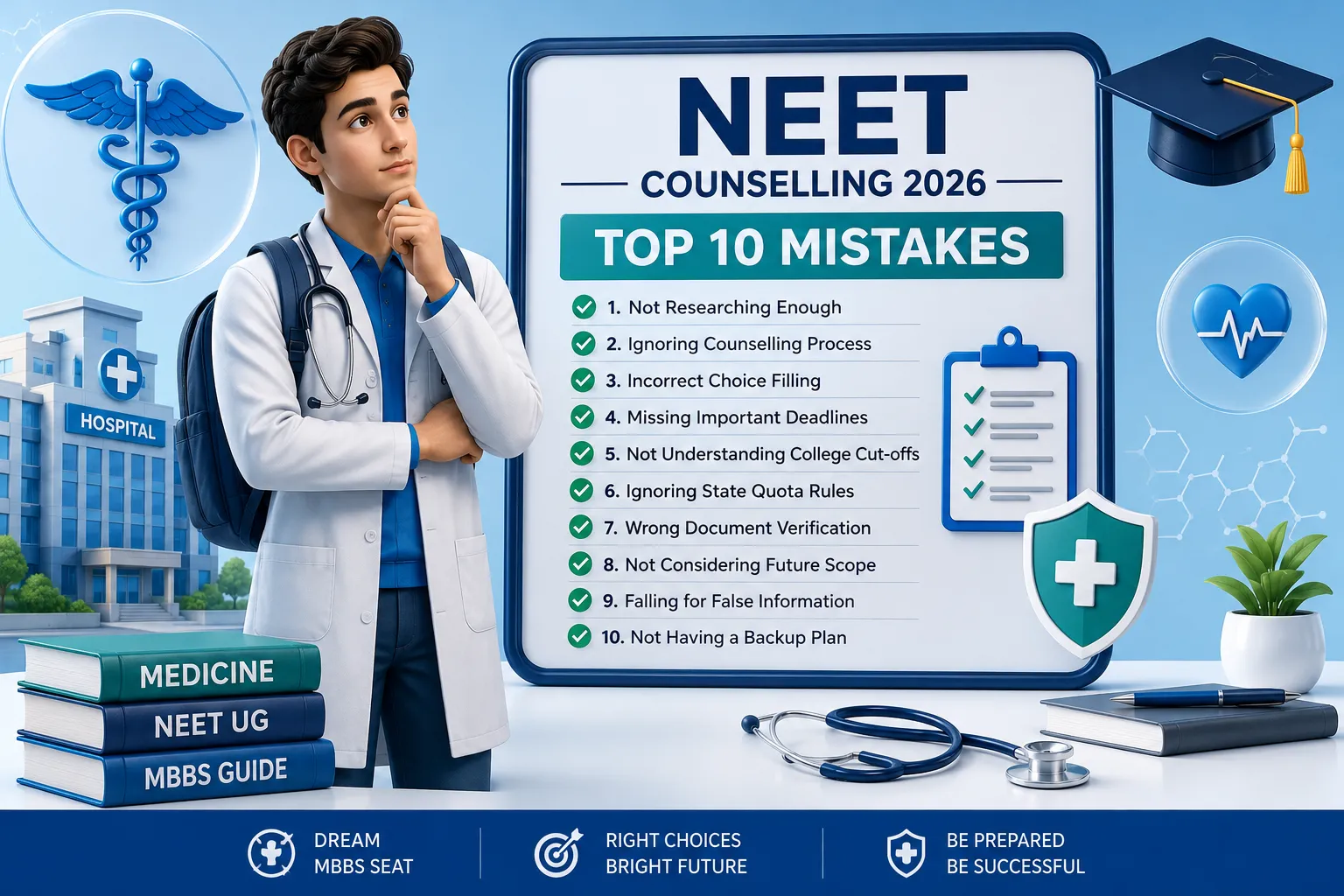 Top 10 Mistakes Students Make During NEET Counselling 2026 | Complete Guide